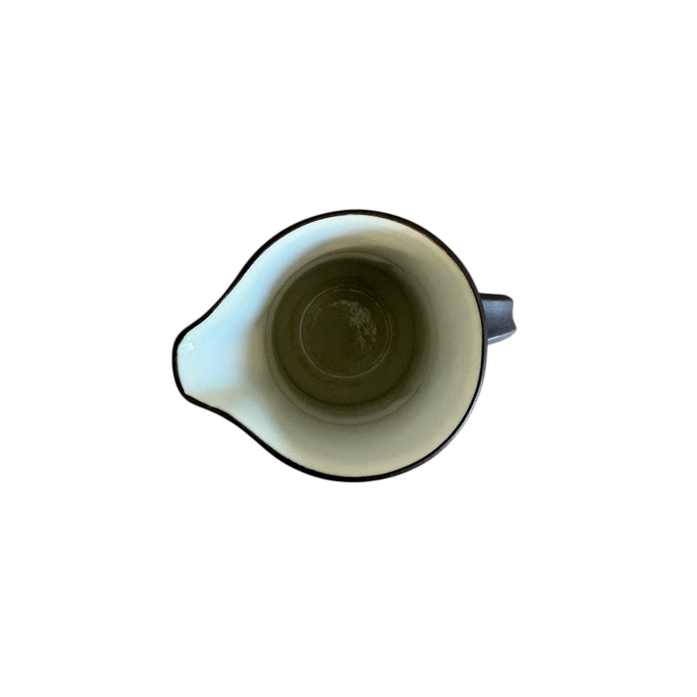 Dansk Flamestone Fluted Creamer Vintage Denmark Jens Quistgaard‎ MCM Brown Matte - Picture 3 of 8